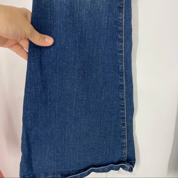 Anthropologie Current Elliot bell bottoms raw hem jeans 26 boho hippie - Picture 6 of 7